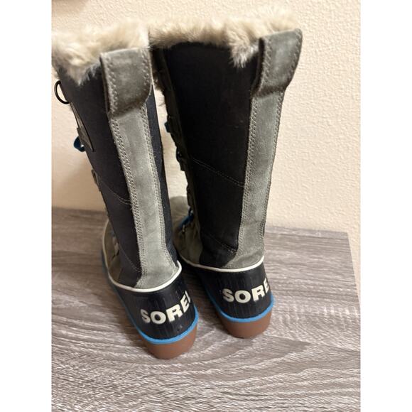 Sorel Womens Tivoli High II NL2094-213 Gray Green Lace Up Snow Boots Size 6 - Picture 6 of 7
